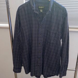 Men’s Eddie Bauer Flannel Shirt, Size Tall Large
